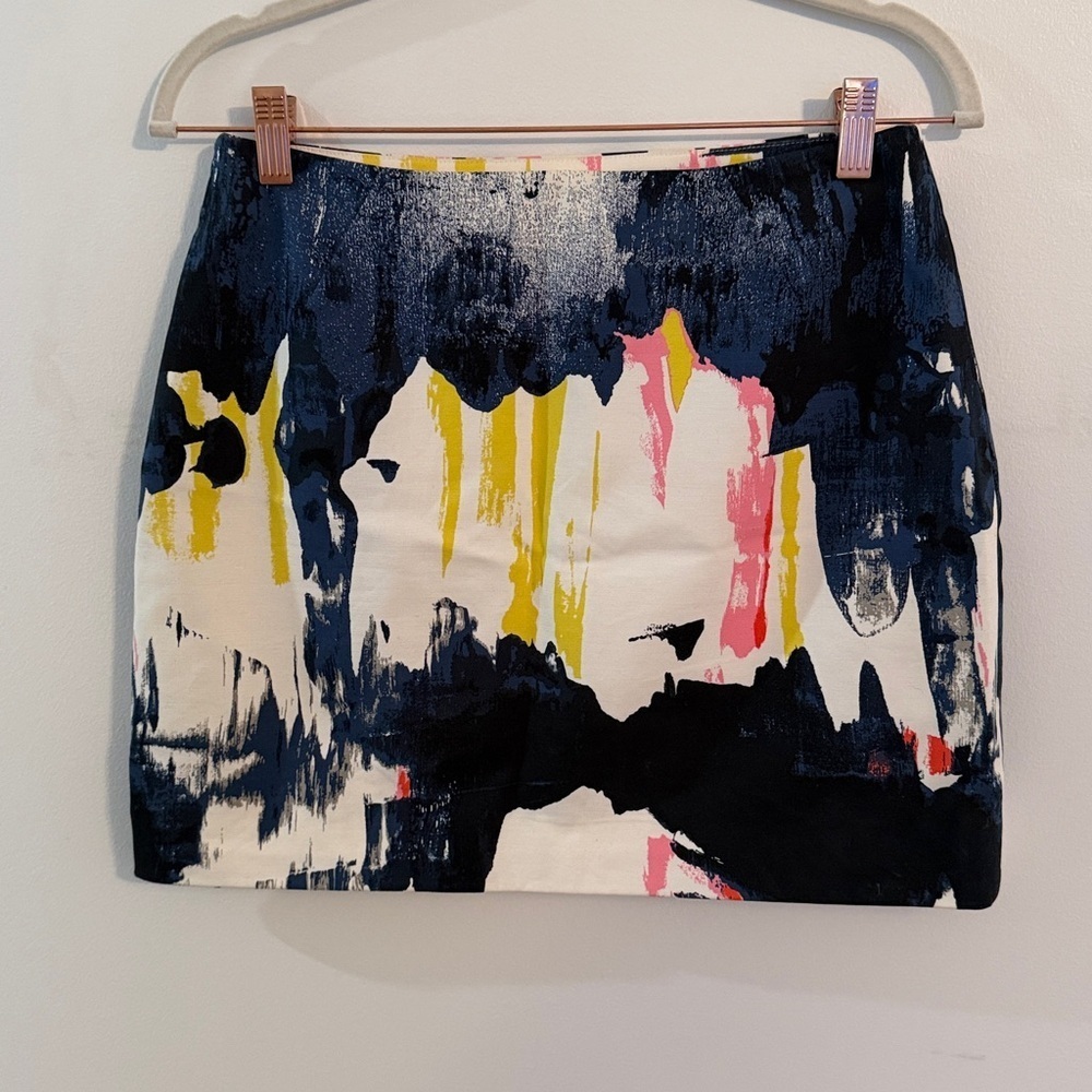 Kate Spade Saturday Yellow and Navy Skirt - Picture 3 of 4